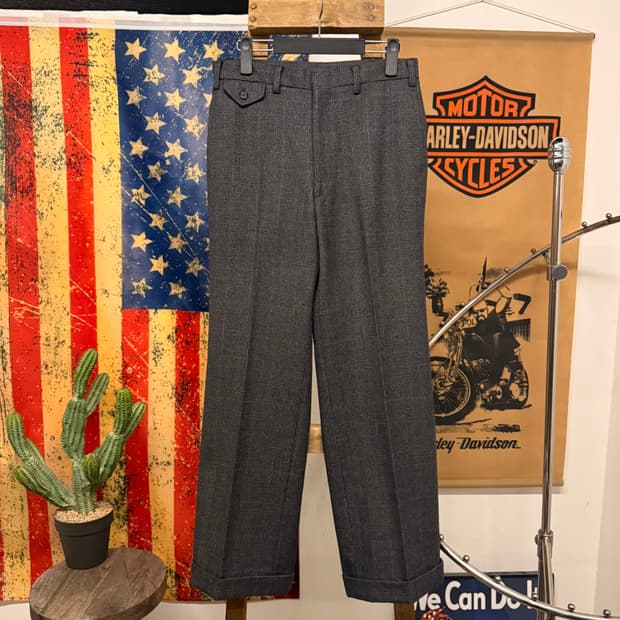 90s 폴로 랄프로렌 글랜 체크 울 트라우저 클래식 테일러 팬츠 N000