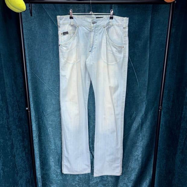 (36) 켈빈 클라인 진스 스카이블루 데님 팬츠