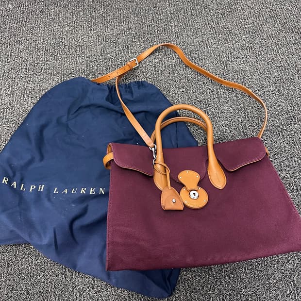 POLO 폴로 랄프로렌 구성품 포함 캔버스 리키백 크로스백 토트백 가방 