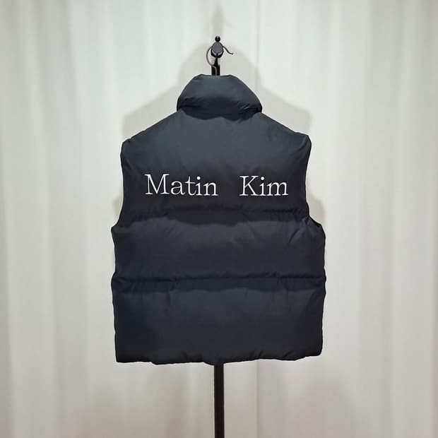 (택포) 마뗑킴 포켓 블랙 패딩조끼 S B537