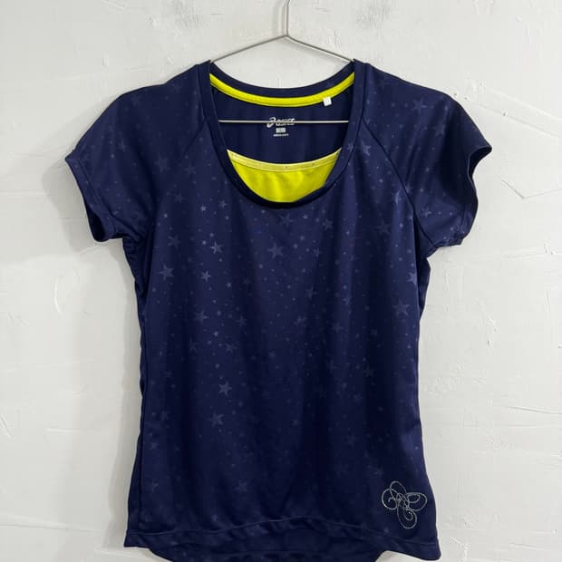 asics star layered top