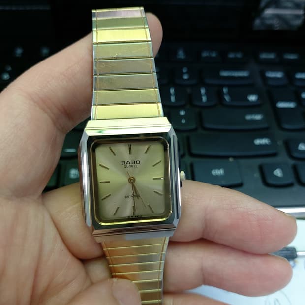 라도 빈티지 텅스텐 금장 시계 