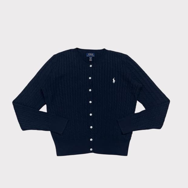 폴로 네이비 가디건