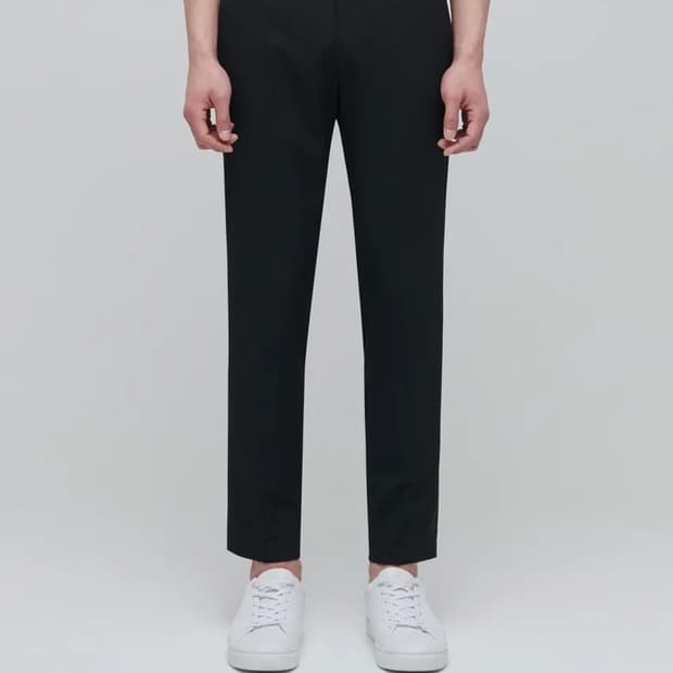 라이트웨이트 스키니 히든 밴딩 크롭 슬랙스