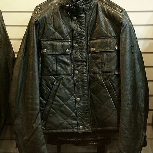 벨스타프 퀼팅 쿠거 가죽자켓