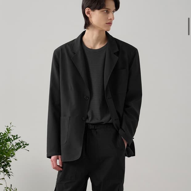 (XL) 드로우핏 릴렉스드 오피스 CN 블레이저 [BLACK] 판매