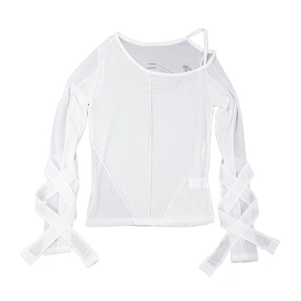 오호스 밴디지 메쉬 티셔츠