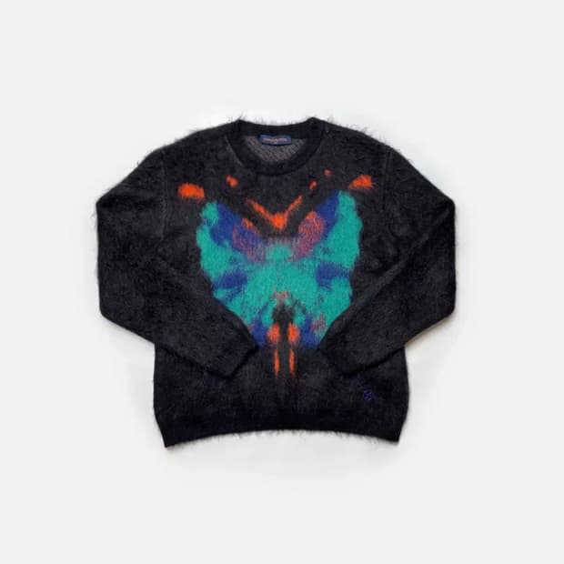 루이비통 버터플라이 모헤어 니트xxl