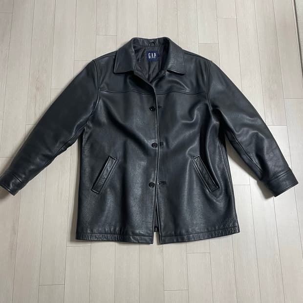 올드 갭 레더 카코트 L