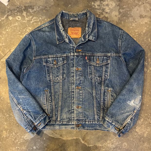 90년대 미국 리바이스 70505 블랭킷 데님 트러커 자켓