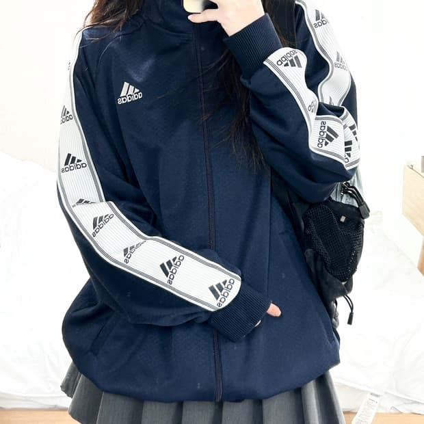 아디다스 JAPAN 사이드라인 네이비 져지