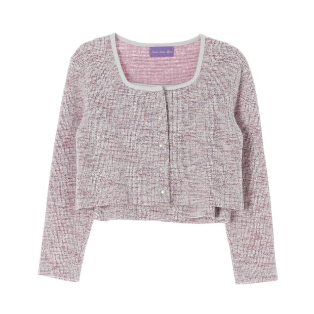 (김현수 착용)레터프롬문 트위드 가디건 + 뷔스티에 세트