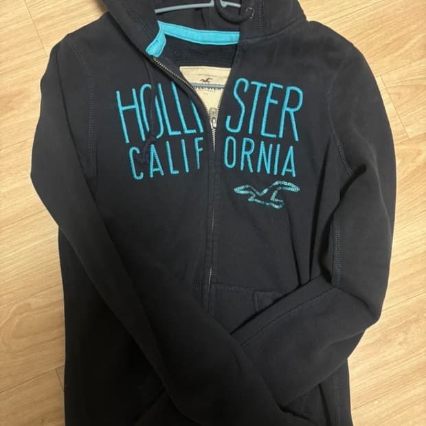 홀리스터 딱붙 네이비 후드집업
