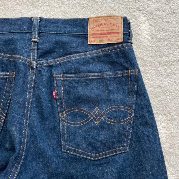 웨어하우스 Lot.1105 셀비지 데님