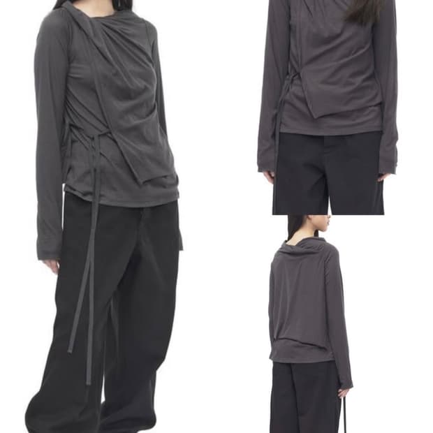 Kang-11-beck Rope Detail Drape sleeve