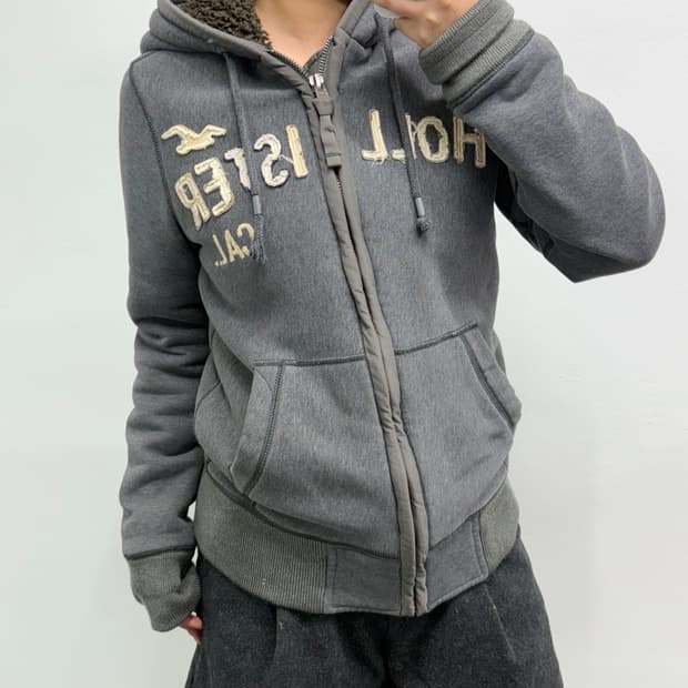 [S] 홀리스터 양털 후드집업