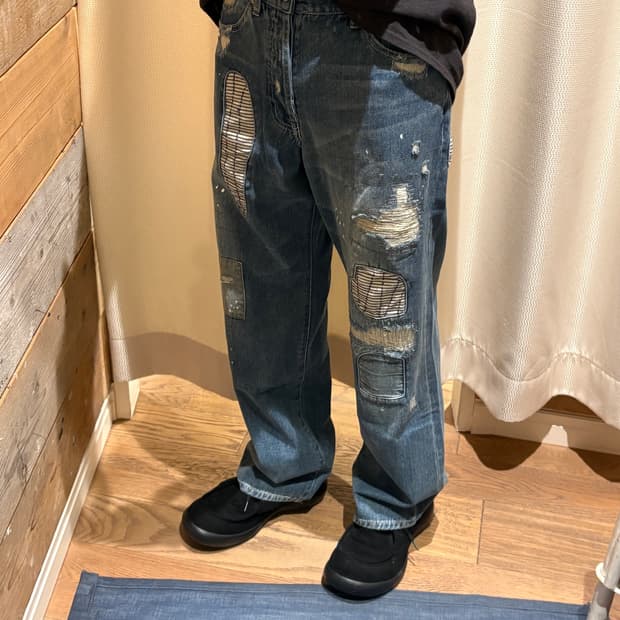 Denim 5Pocket Damage Pants 데미지 데님 팬츠