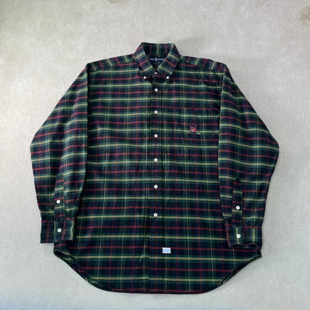 105 폴로랄프로렌 방패로고 빈티지 체크 셔츠