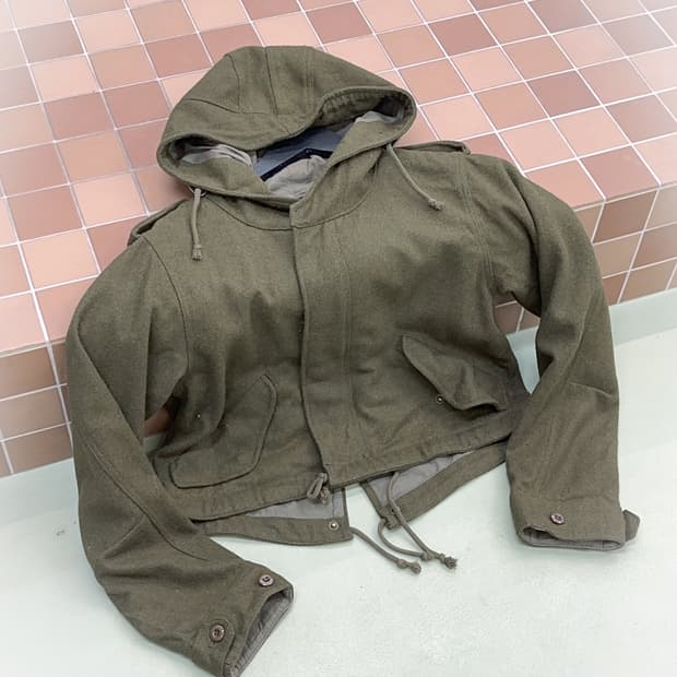 beams boy khaki wool hd jacket