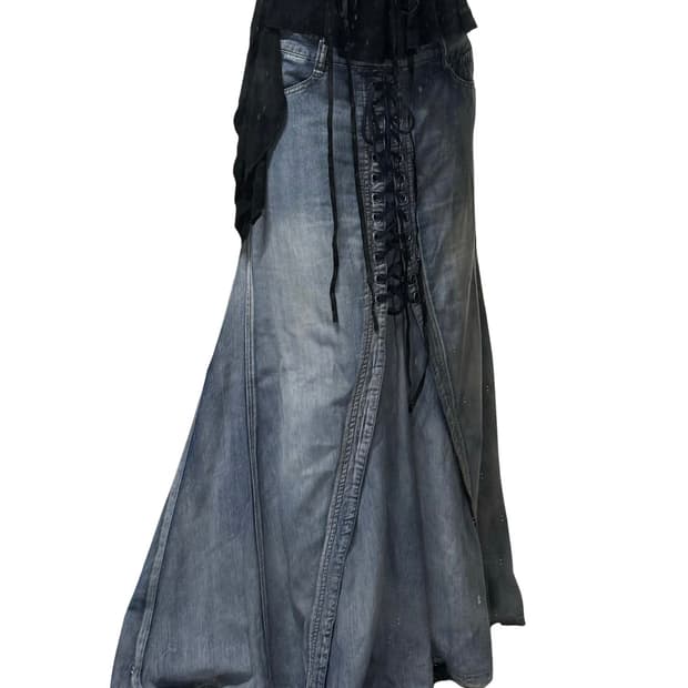 Vtg 아일릿데님롱스커트