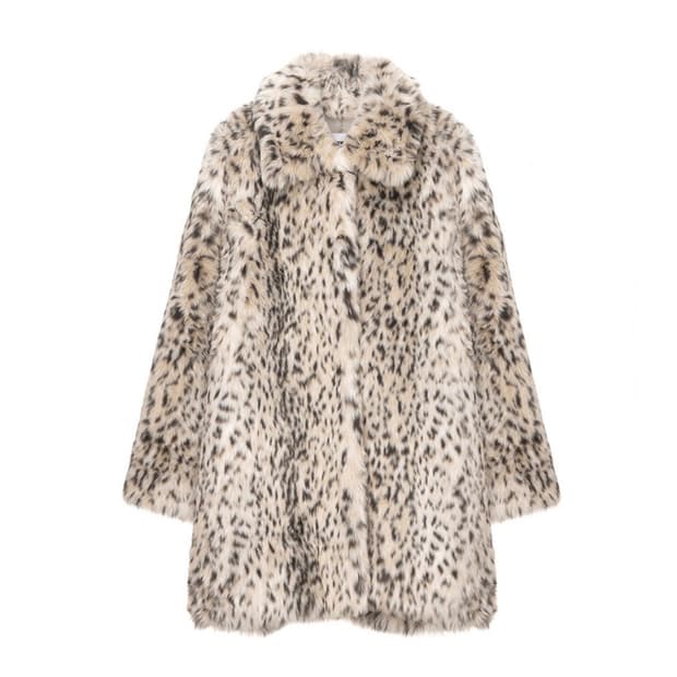 Leopard Faux Fur Coat