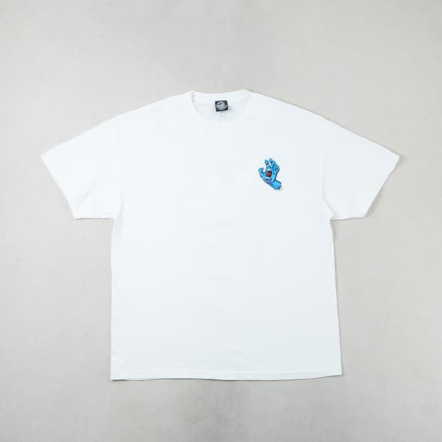 (XXL) 산타크루즈 스크리밍 핸드 로고 반팔 티셔츠