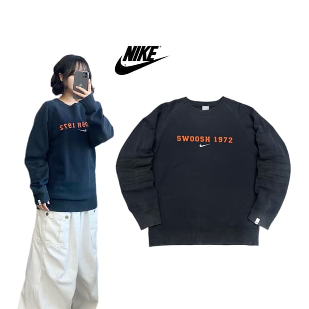 나이키 00s 스우시 올드스쿨 맨투맨