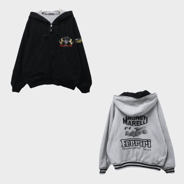 90'S MAGNETI MARELLI 양면 후드 집업 62876