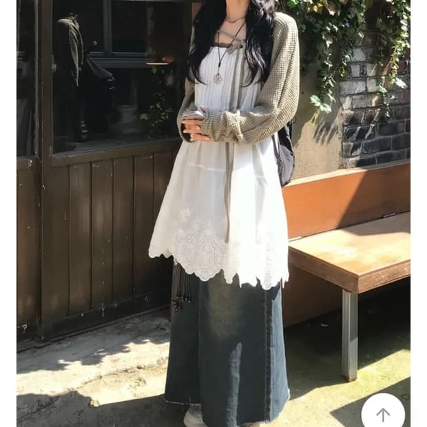 모리걸st 원피스 가디건 코디세트