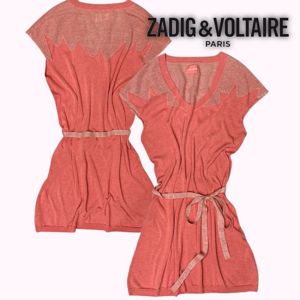 belted knit sleeveless dress