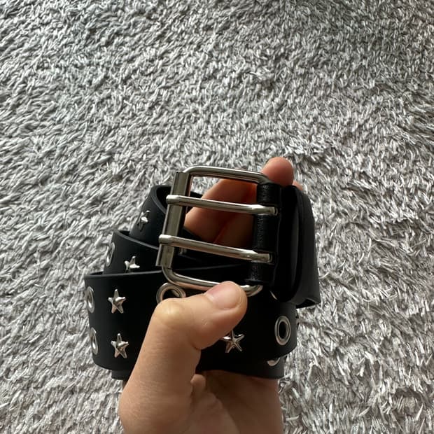 빈티지 스타 더블아일렛 벨트