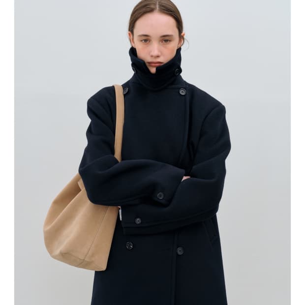 (구해요!) 아르토 Classic Half Wool Peacoat 네이비