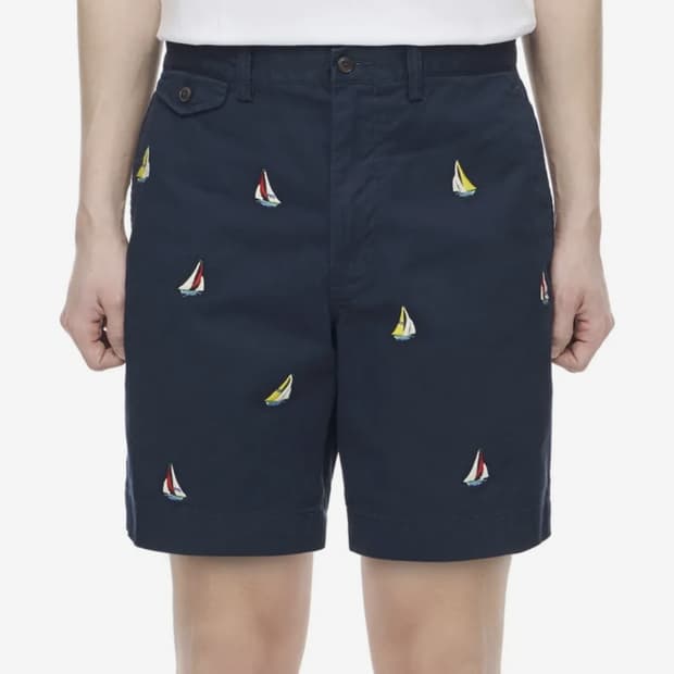 폴로 요트 프렙스터 플랫 쇼츠 반바지 31 네이비