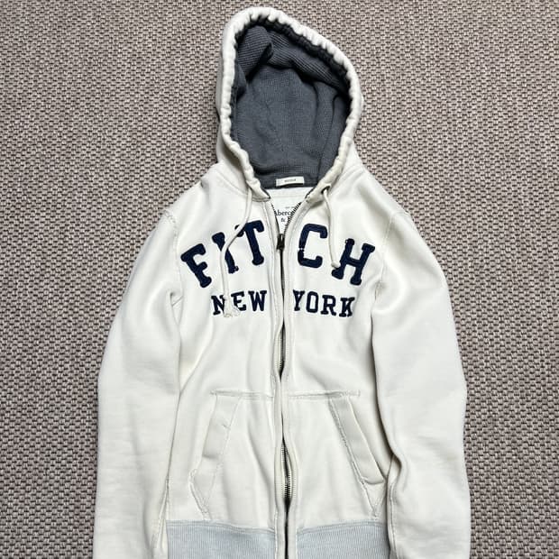 [M] 아베크로 후드집업 화이트