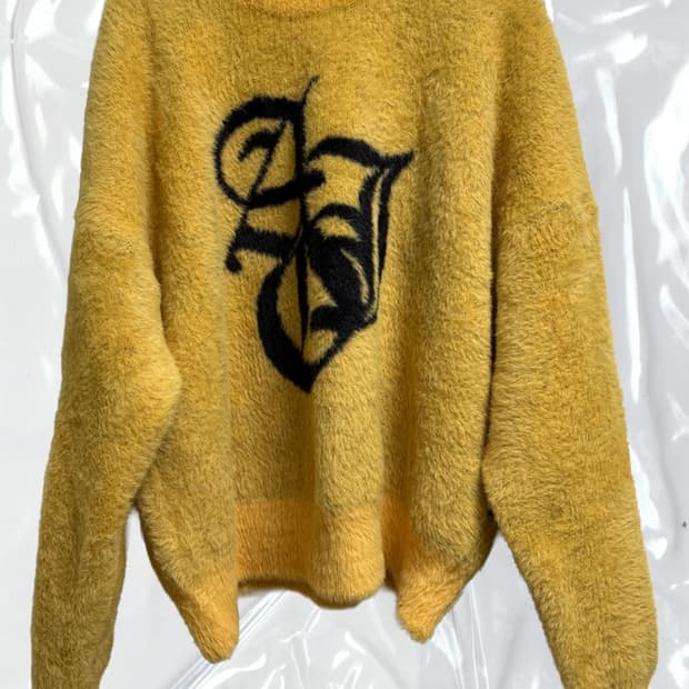 아조바이아조 Sporty Logo Sweater [YELLOW]