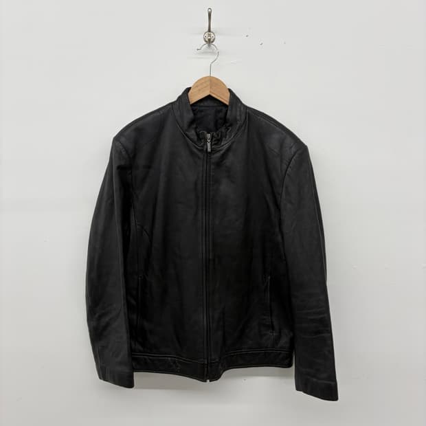 빈티지 블랙 양가죽 자켓 남성 L