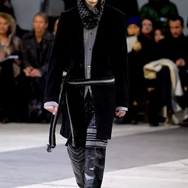 Number nine 07aw knit belt