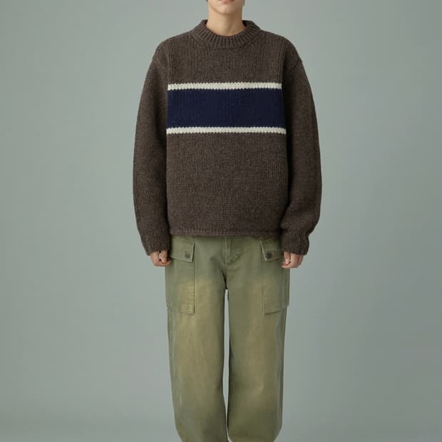 M khakis 23fw 워시드 스커트 팬츠 세이지