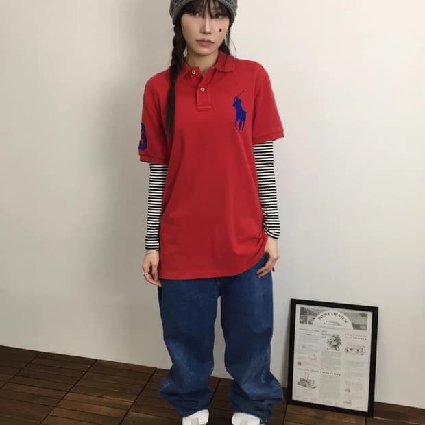 Polo Ralph Lauren Red Big Pony Polo