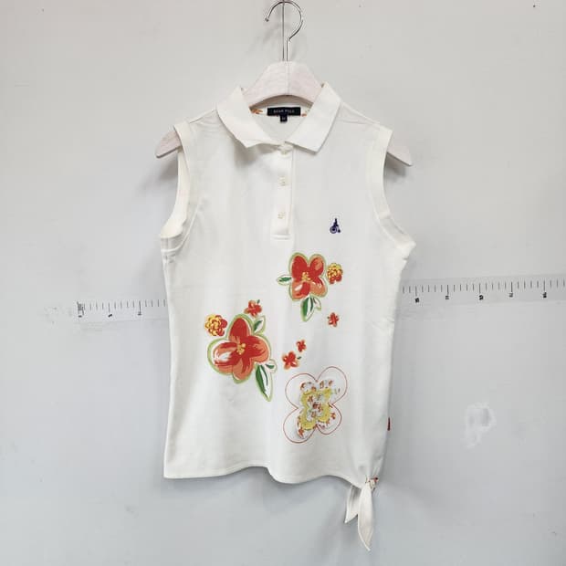 빈폴 플라워 민소매 카라티