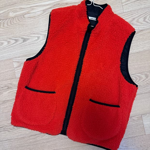 우드비 쉐르파 베스트 오렌지 L 사이즈