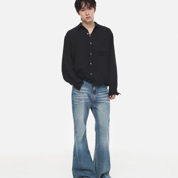Dnsr 시그니처 플레어 데님