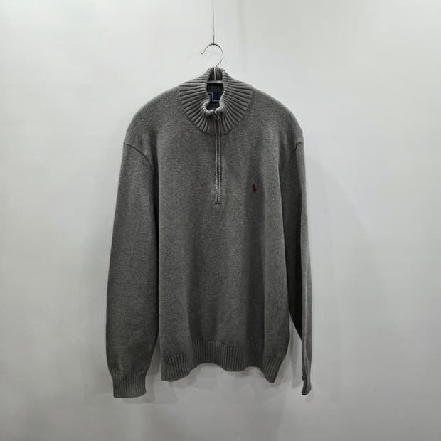 폴로랄프로렌 풀오버 하프집업 코튼 니트 L