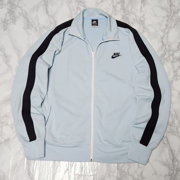 나이키 사이드라인 스카이블루 트레이닝 져지 자켓
