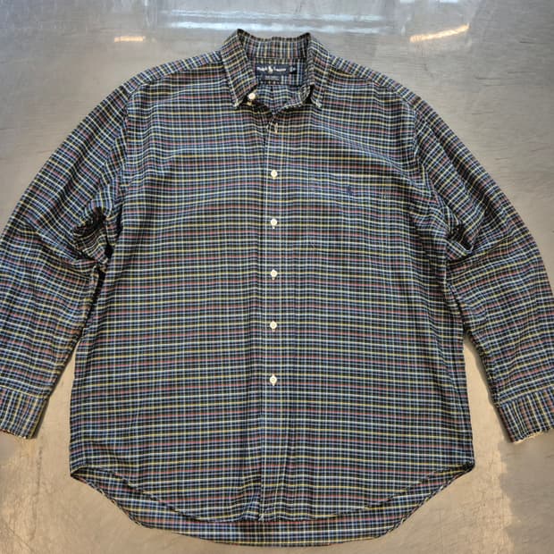 90s 폴로랄프로렌 BIG SHIRT 체크 셔츠