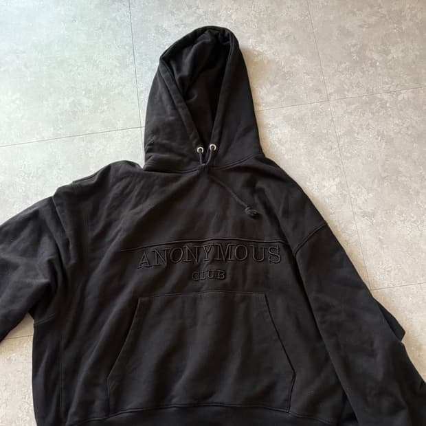 Anonymous club sweat hoodie black
