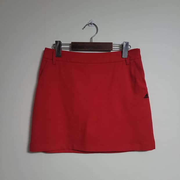 (M) ADIDAS 아디다스 골프 레드 미니 스커트 골프웨어