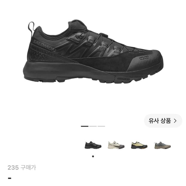 살로몬 알파인웨이 어드밴스드 블랙 아스팔트 235