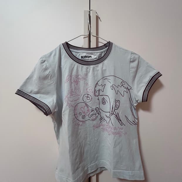 키르시 X 썬원버드 링거 티셔츠 [다크 스카이] 사이즈1