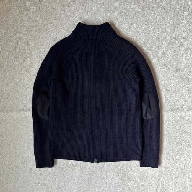 헤지스 울 집업 네이비